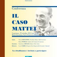 Conferenza 'Il caso Mattei' - 19 ott2013