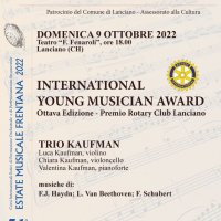 Premio Rotary Club Lanciano 2022 - International EMF Young  Musician